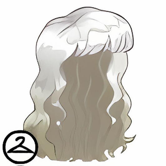 Long Wavy White Wig