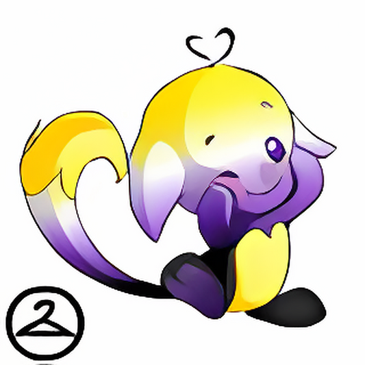 Prismatic Nonbinary: Adoring Rainbow Kacheek