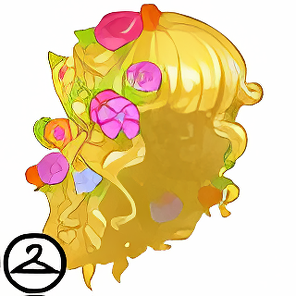 Spring Flower Wig