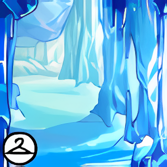 Sparkling Ice Caves Background