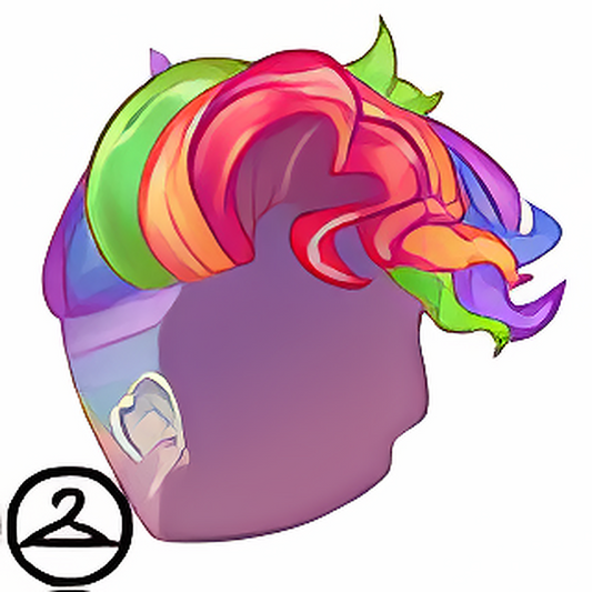 Pride Rainbow Heart Short Wig