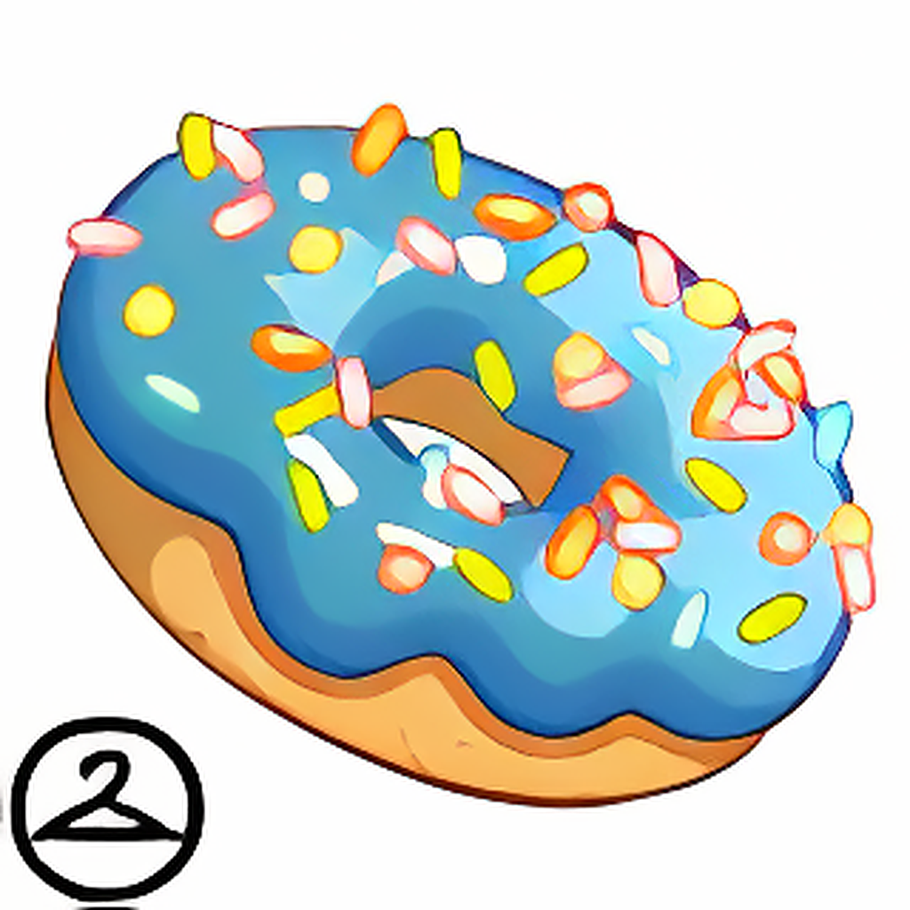 Dyeworks Blue: Pink Sprinkle Doughnut Handheld
