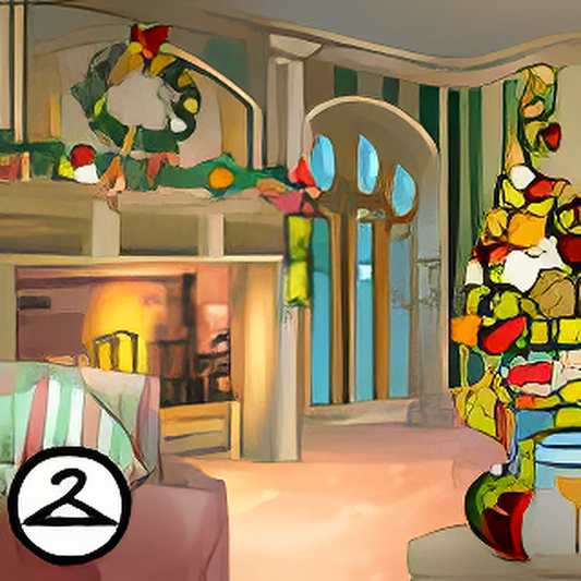 Christmas Music Parlour Background