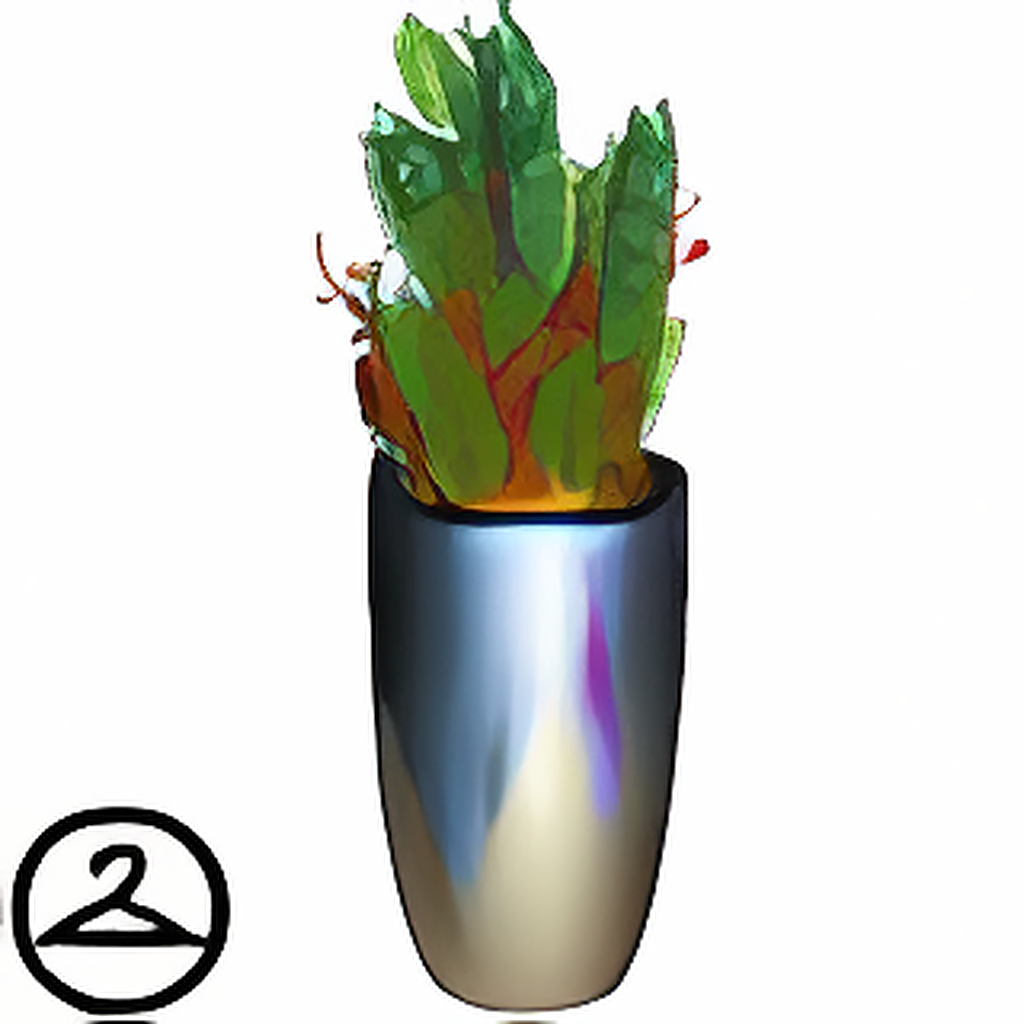 Metallic Winter Vases