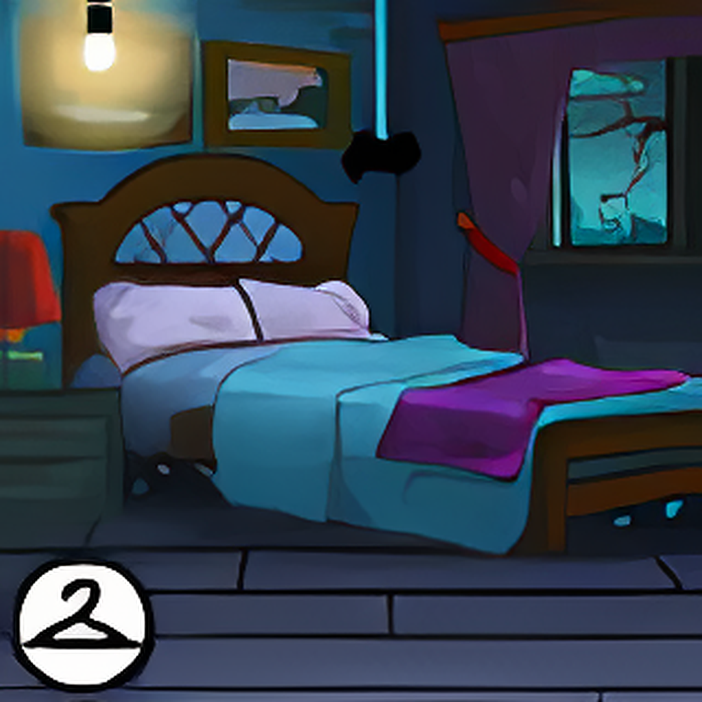 Eerie Bedroom Background