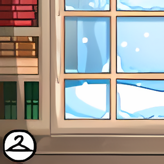 Snowy Book Nook Background