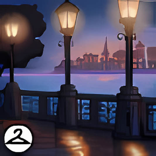 Nighttime City Bridge Outlook Background