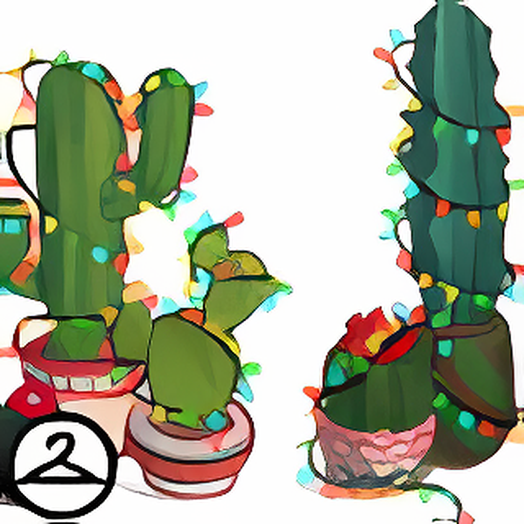 Lit Cacti Planters