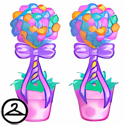 Colourful Candy Topiaries
