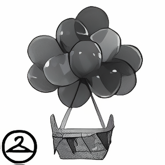 Dyeworks Black: Baby Birthday Hot Air Balloon