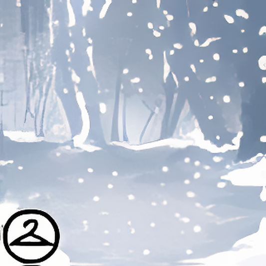 Eerie Winter Snow Background