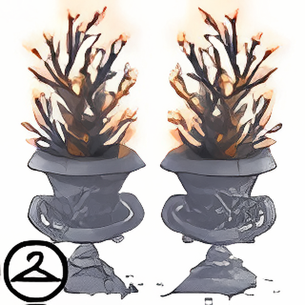 Potted Halloween Branches