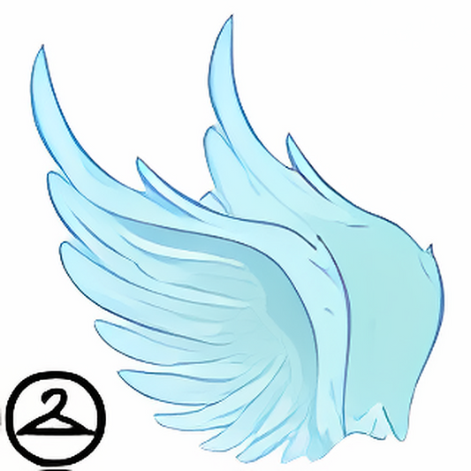 Dyeworks Light Blue: Cherub Wings