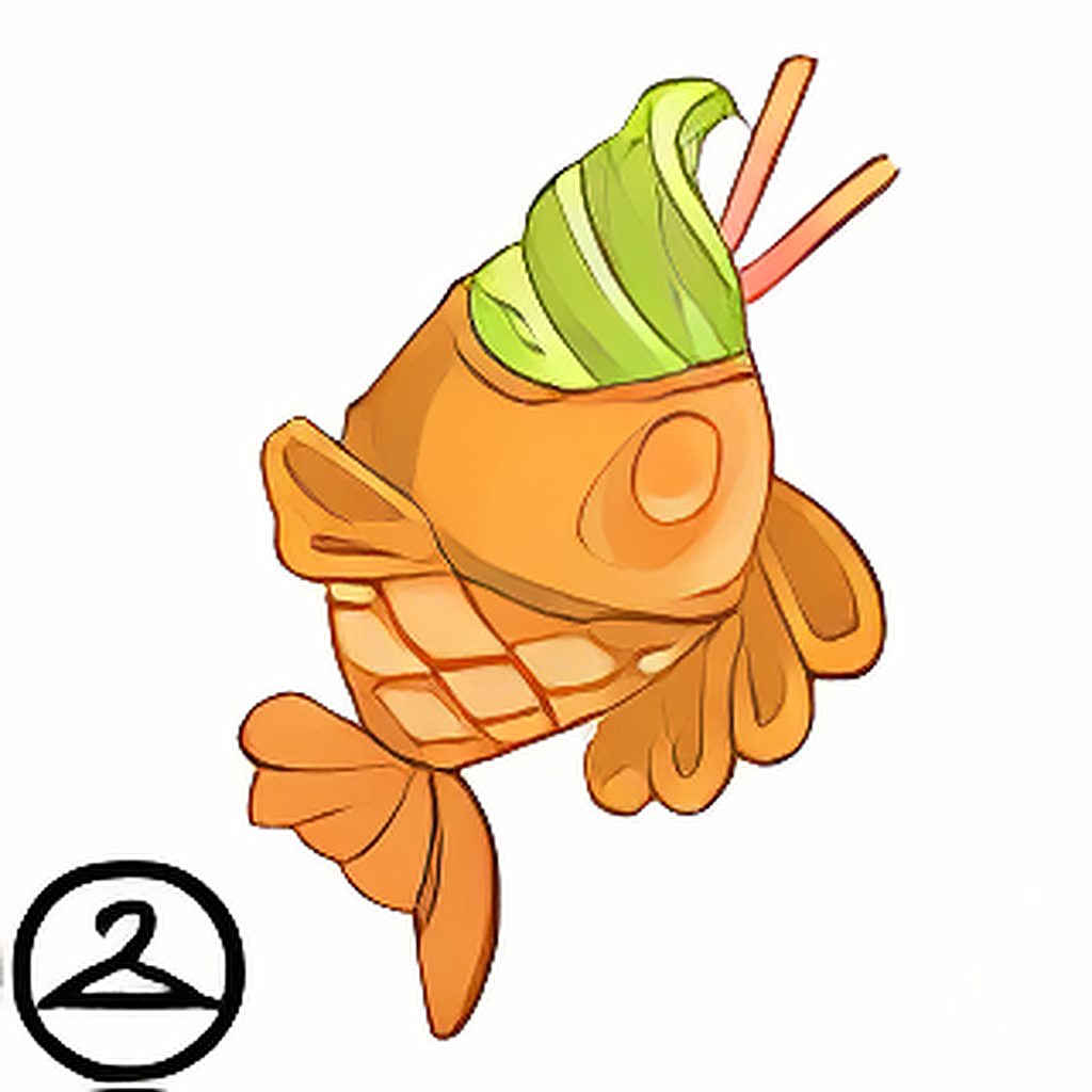 Matcha Taiyaki Ice Cream Handheld