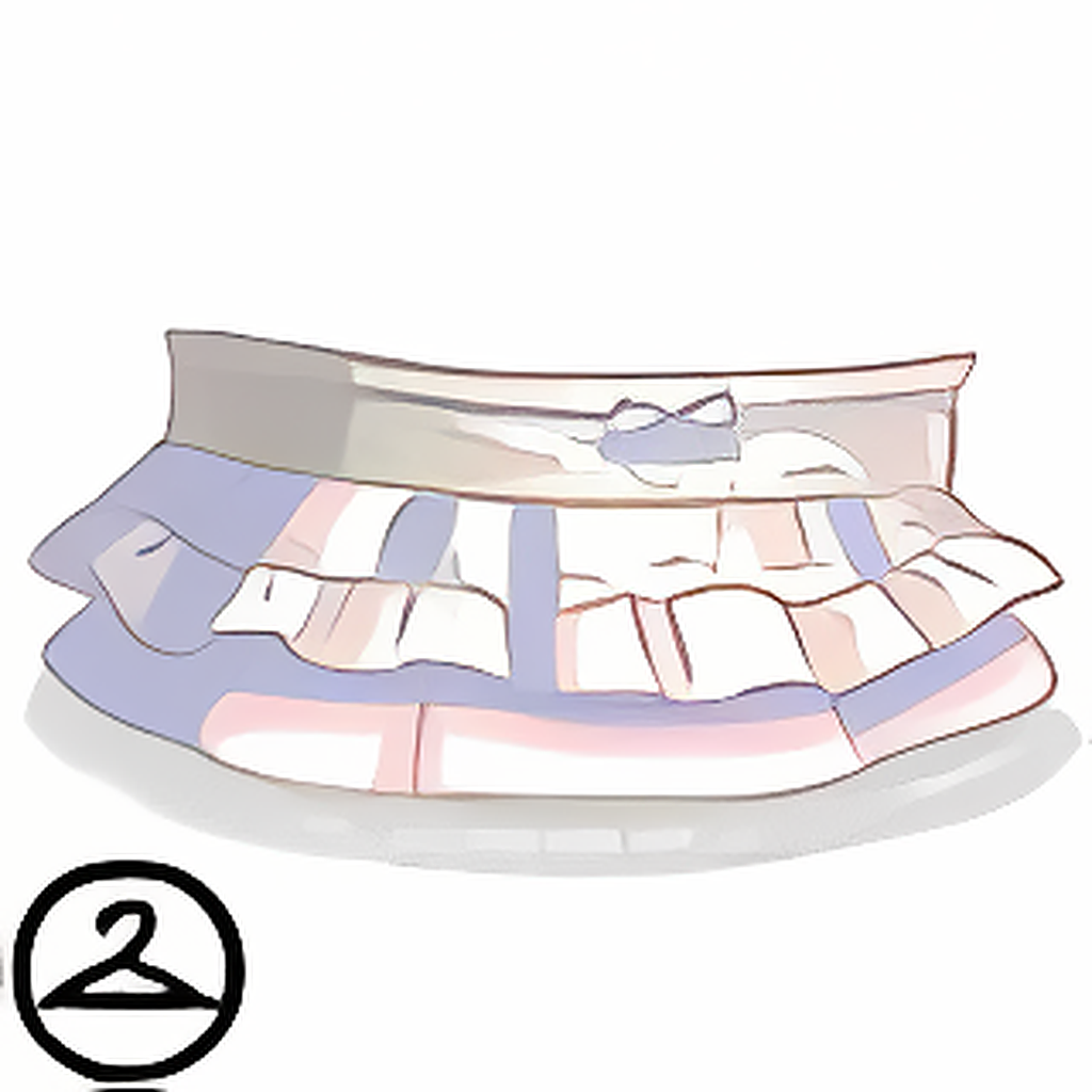 White Layered Ruffle Skirt