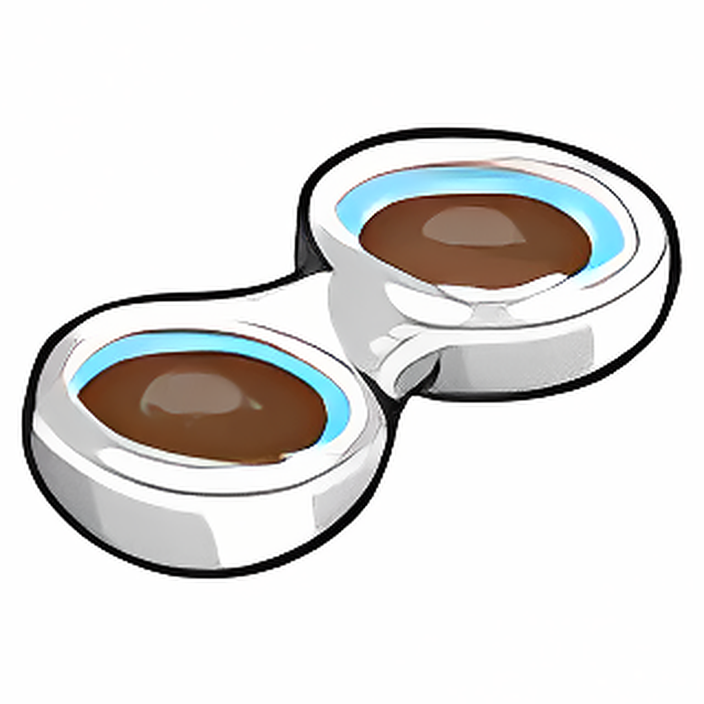 Dyeworks Brown: Black Button Contacts