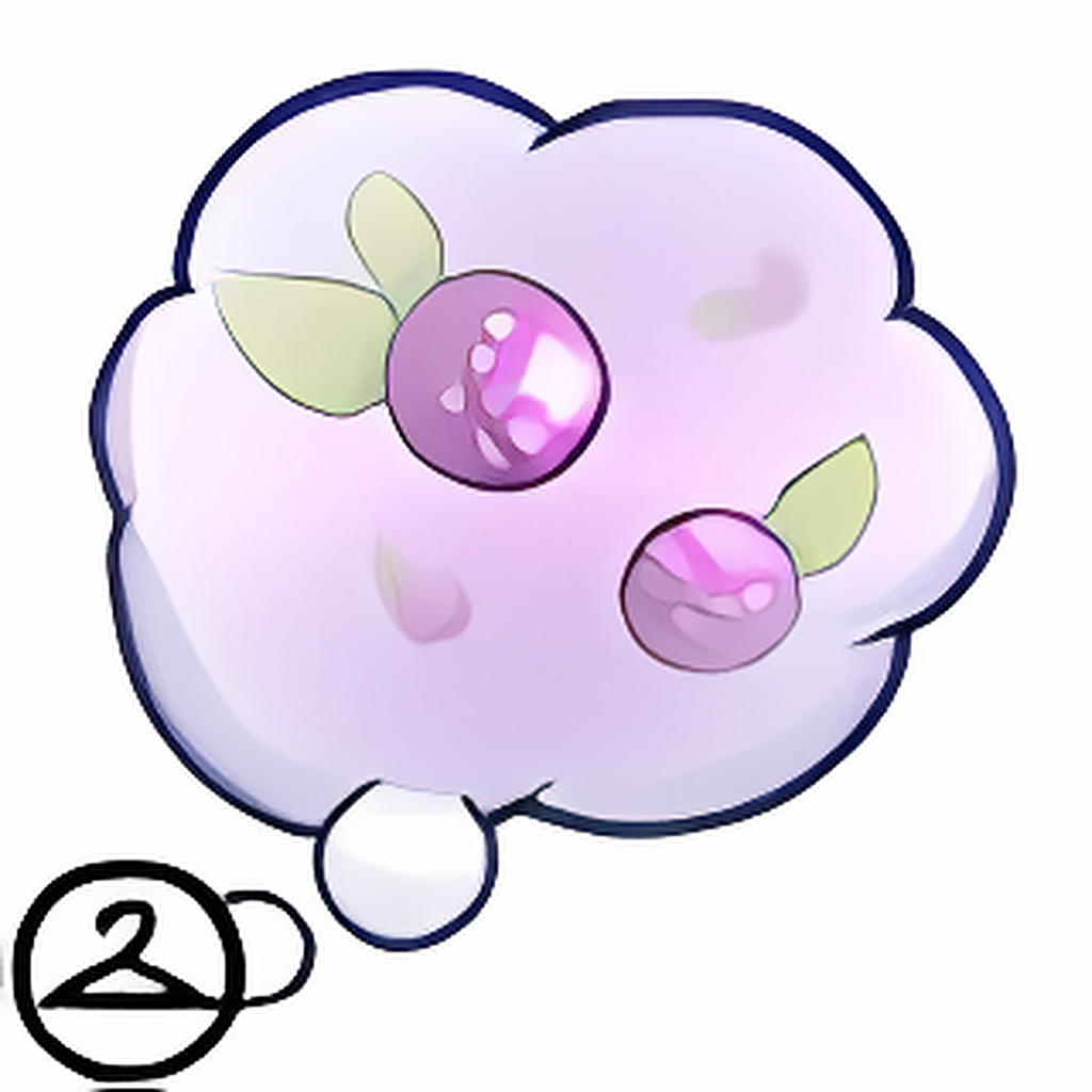 Sugar Plum Thought Bubble