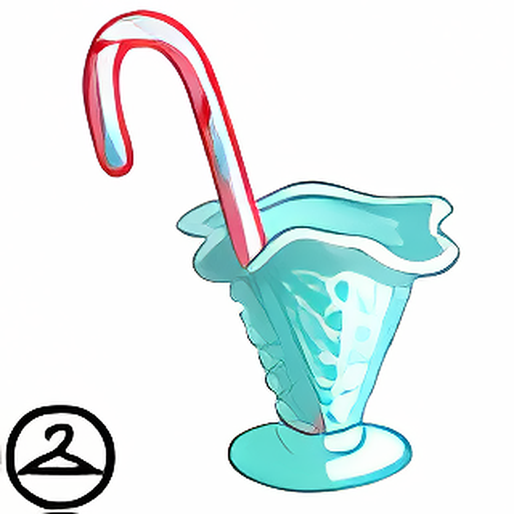 Dyeworks Pink: Handheld Pastel Candy Cane