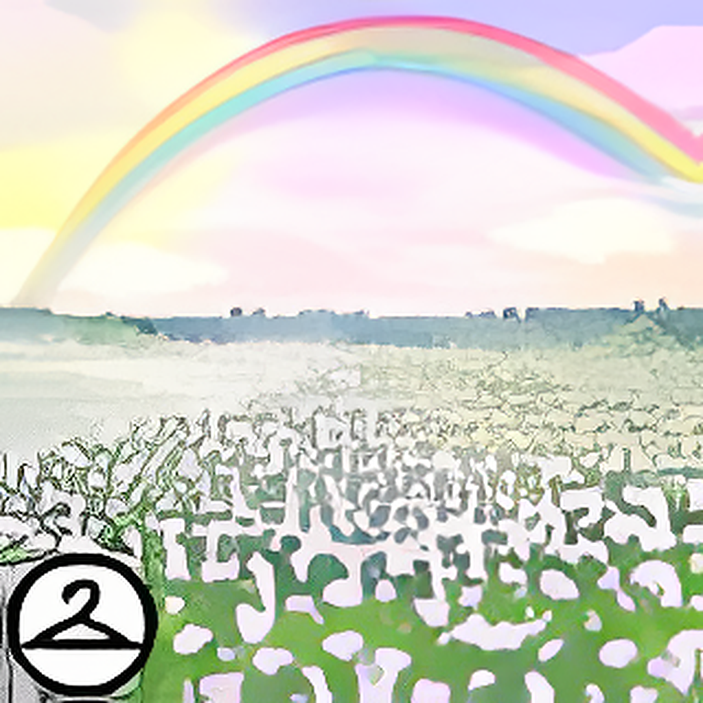 Dyeworks Lavender: Rainbow Field Background