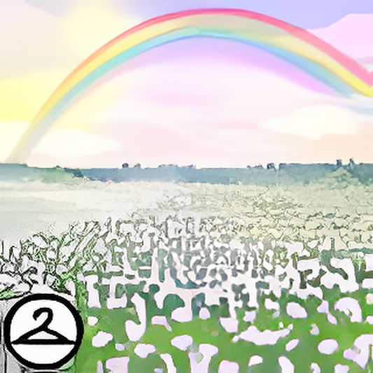 Dyeworks Lavender: Rainbow Field Background