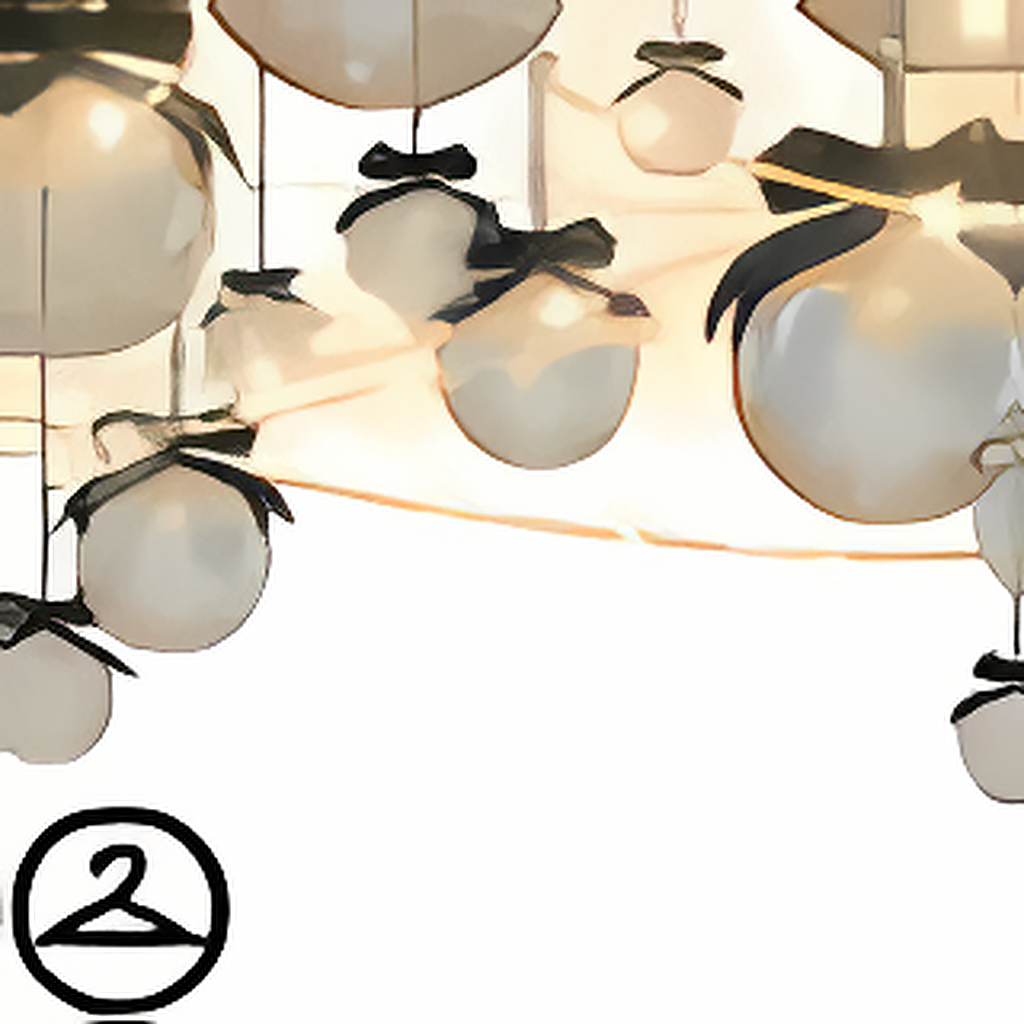 New Years Baubles and Fairy Lights Garland