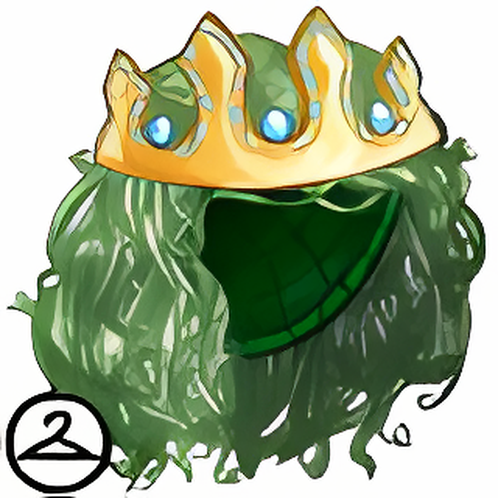 Dyeworks Green: Radiant Wig and Crown