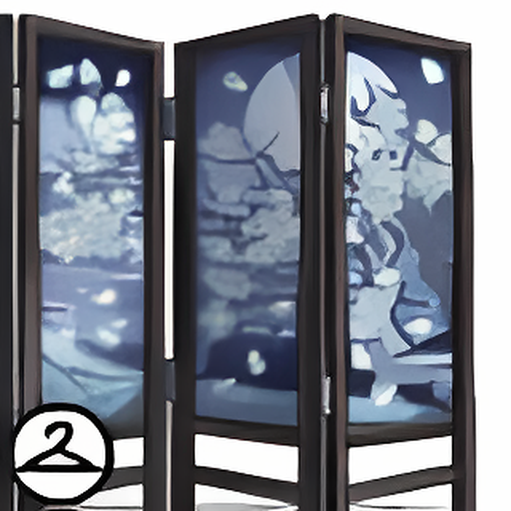 Dyeworks Blue: Ornate Cherry Blossom Tree Screen