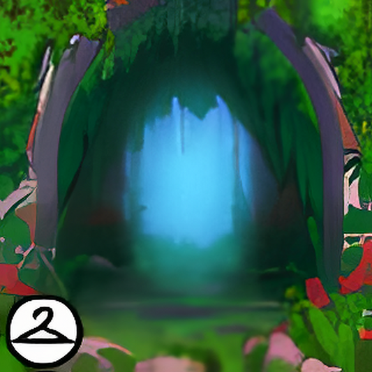 Mystical Forest Entryway Background
