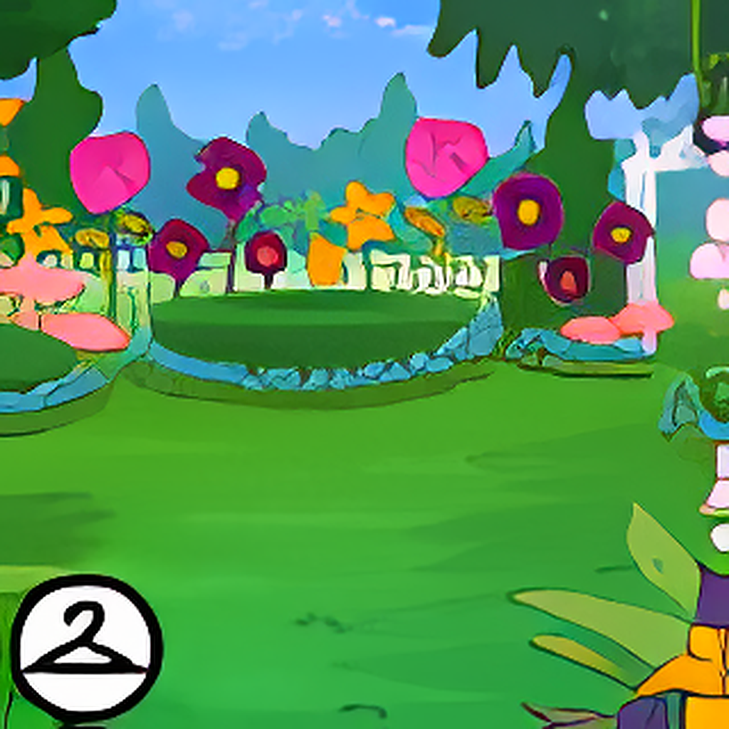 Fantastic Garden Birthday Background