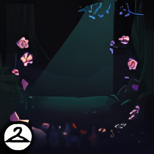 Dark Orchid Forest Background