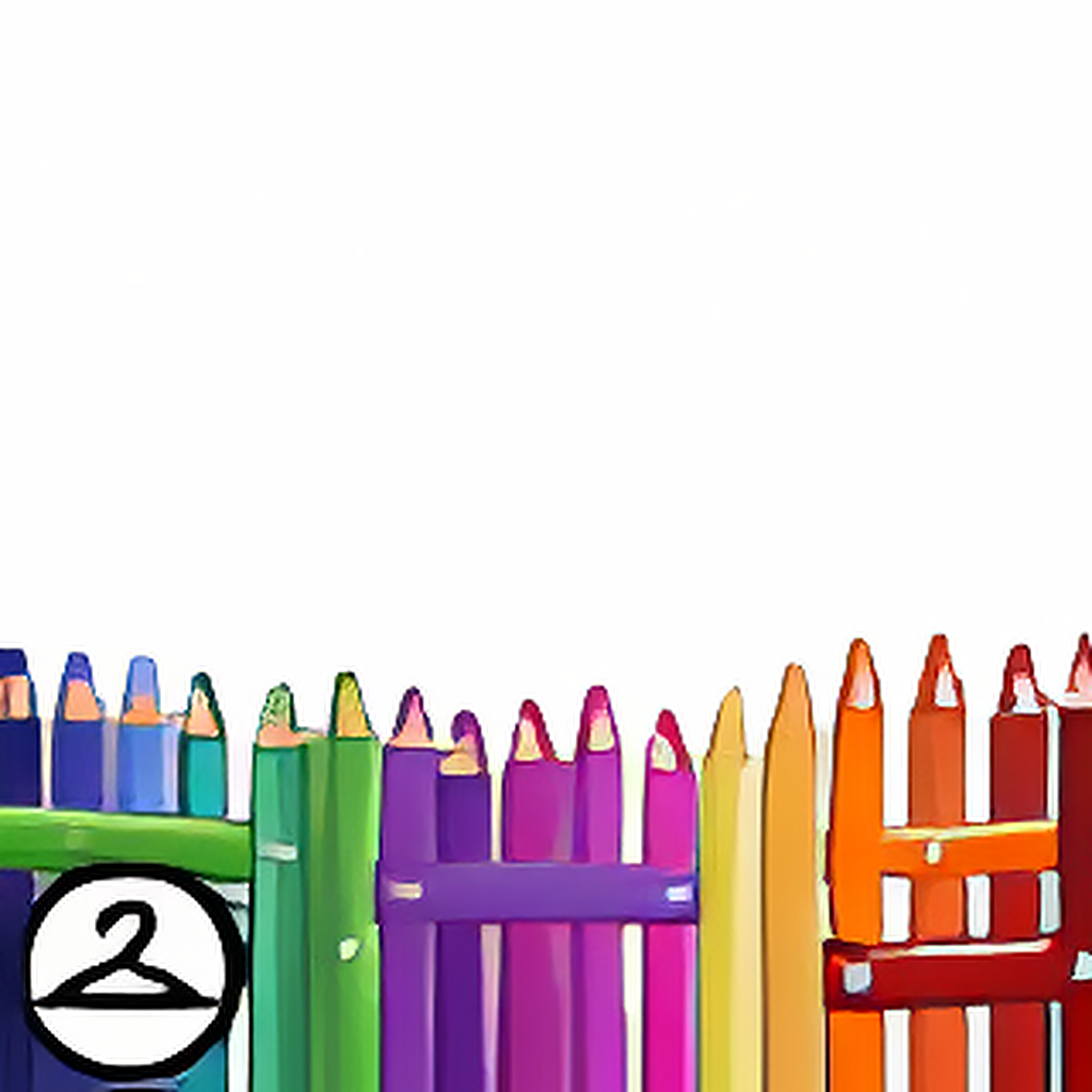 Coloured Pencil Fence