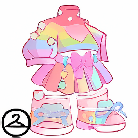 Kawaii Pastel Rainbow Outfit