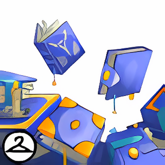Dyeworks Blue: Studying Spellbooks Foreground