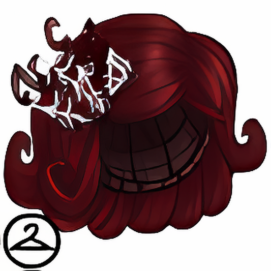 Short Red Web Wig