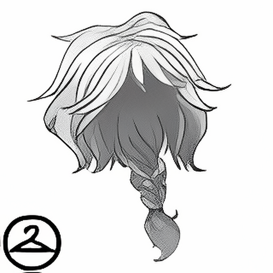 MME31-S4b: Grey Side Braid Wig