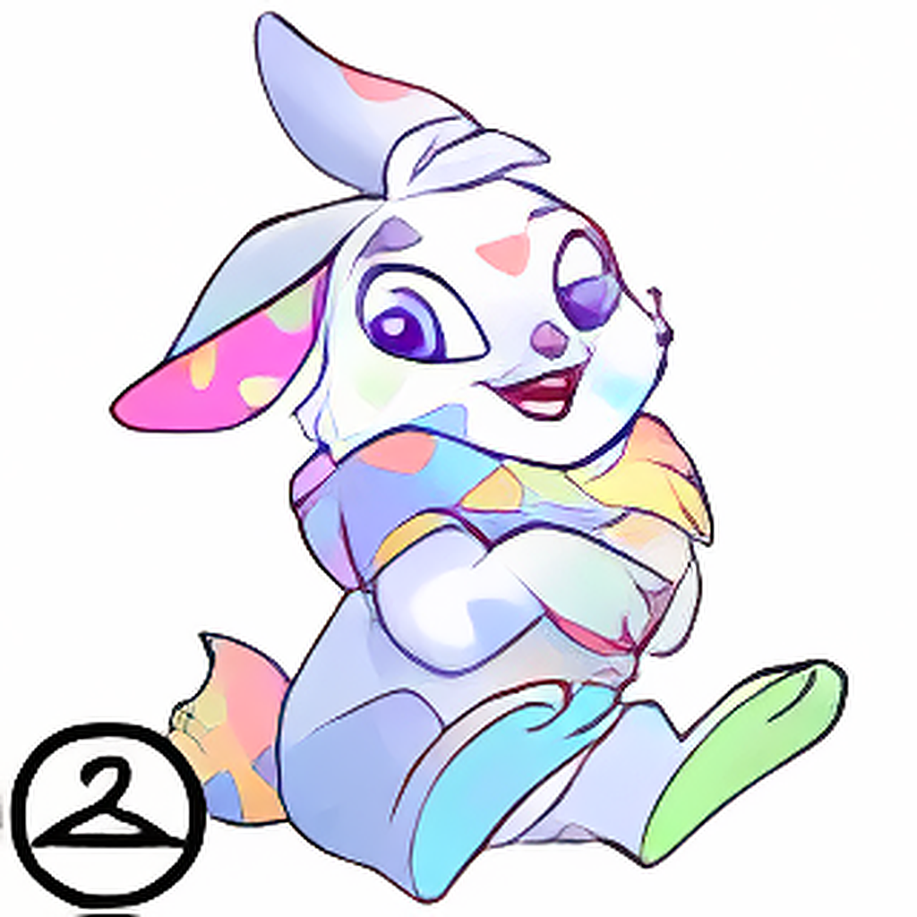 Prismatic Sweetheart: Adoring Valentine Cybunny