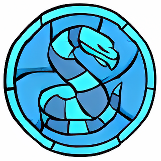 Snowager Stained Glass Window