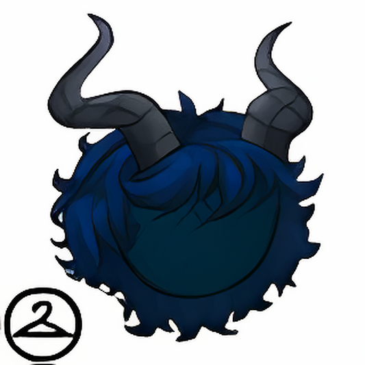 Short Curly Wig With Horns