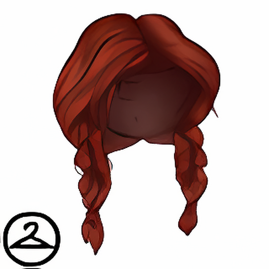 Dyeworks Auburn: Fishtail Braided Pigtail Wig