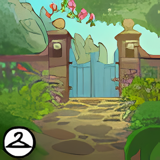 Charming Summer Garden Background