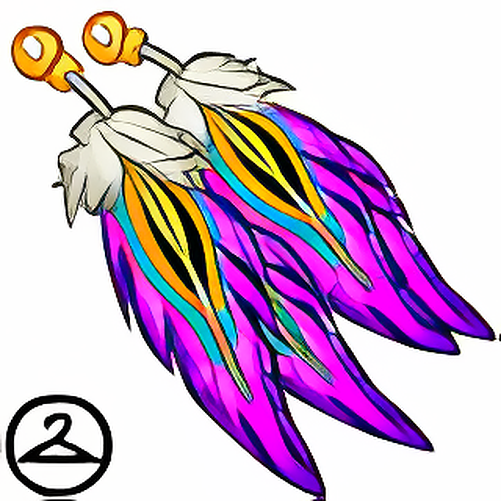 Dazzling Feather Earrings