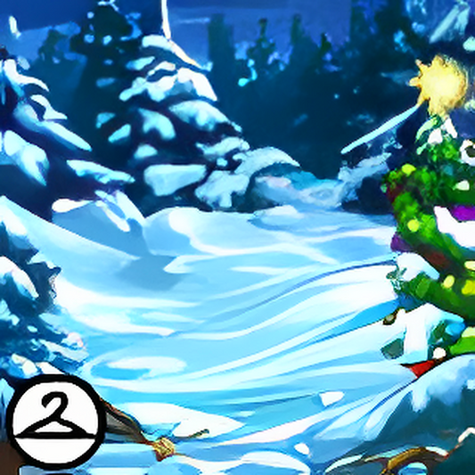 Silent Snowy Night Background