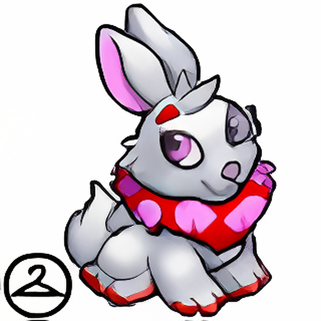 Habbo Hotel Red Cybunny