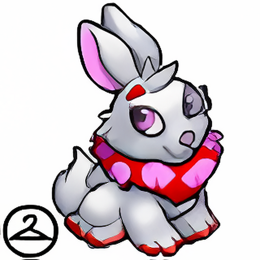 Habbo Hotel Red Cybunny