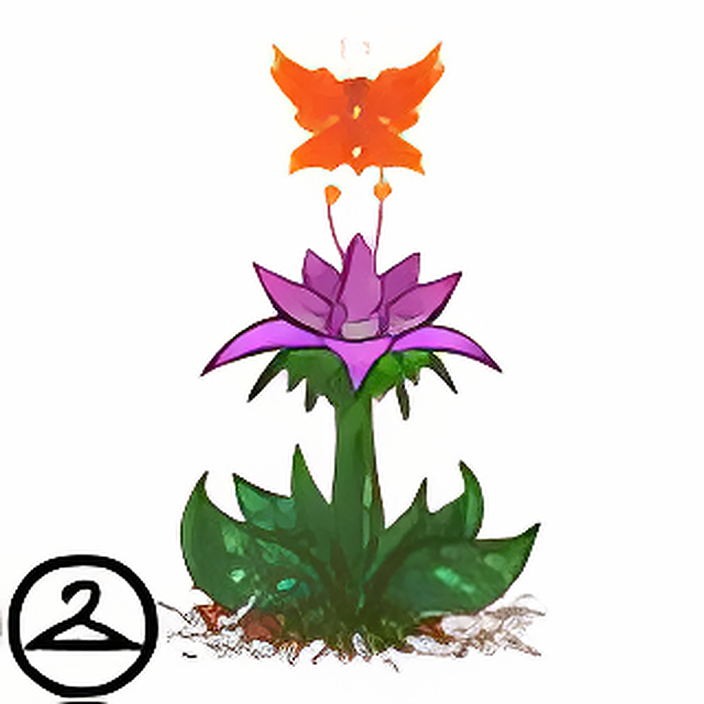 MME1-S5: Beautiful Bloom and Blazing Orange Butterfly