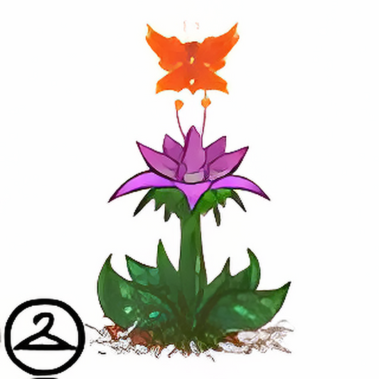 MME1-S5: Beautiful Bloom and Blazing Orange Butterfly