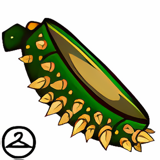 Dyeworks Green: Mutant Spiked Collar
