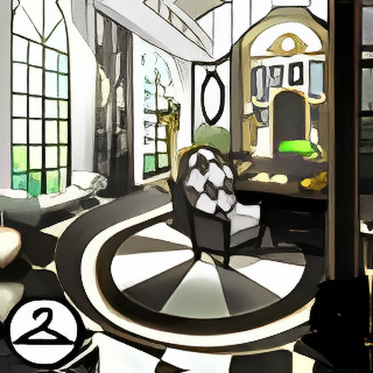 Black and White Sitting Room Background