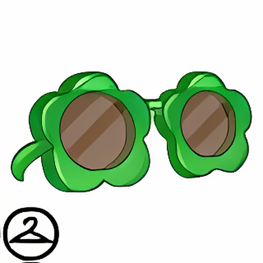 Green Flower Sunglasses