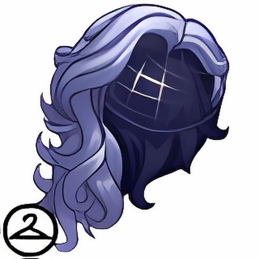 Dyeworks Purple: Side Swept Blond Wig